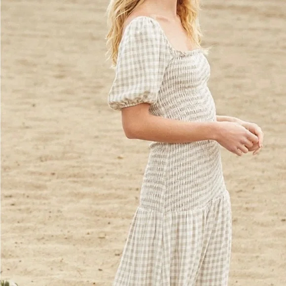 rachel pally linen dress Linen Bias Maternity Dress